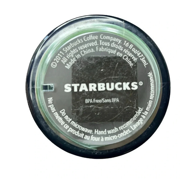 Starbucks Metallic Green Holographic Stars 16 oz Coffee Tumbler Tea Unique - Picture 6 of 6